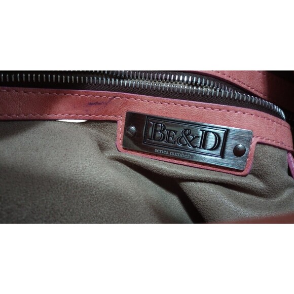 BE & D Woodstock Hobo Washed Burnt Orange Distressed Calfskin Leather $995 - Picture 10 of 16